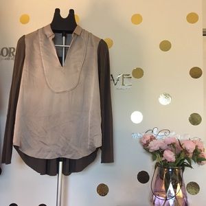 Tahari Flowy Top Bamboo Rayon